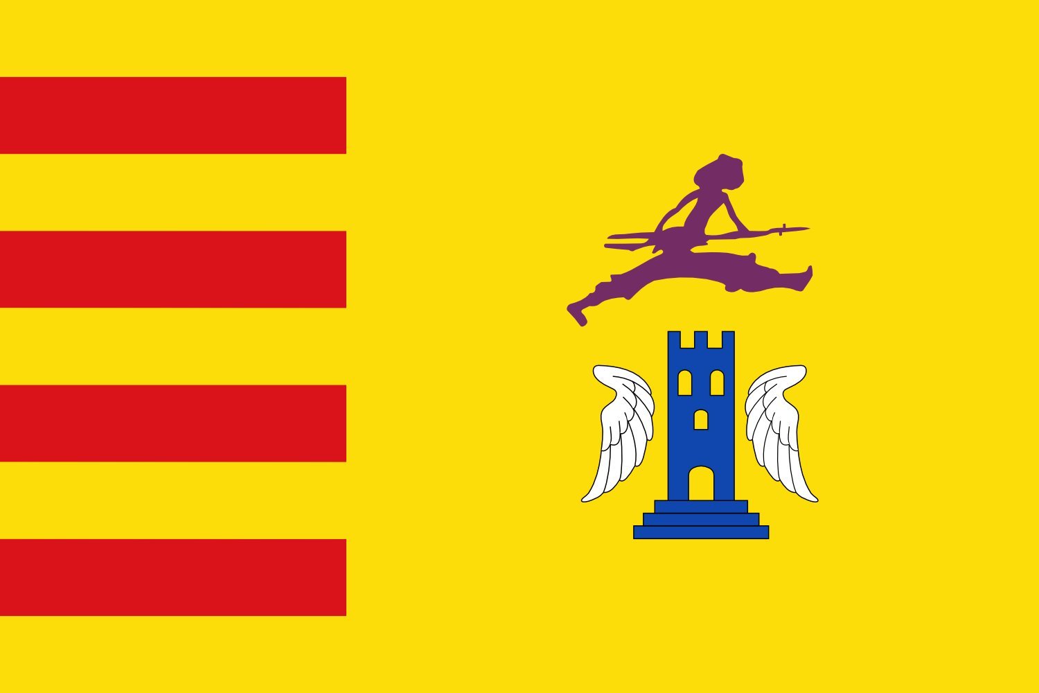 Drapeau XL Alacón d'une surface de 2.16m² avec finitions renforcées style paysage