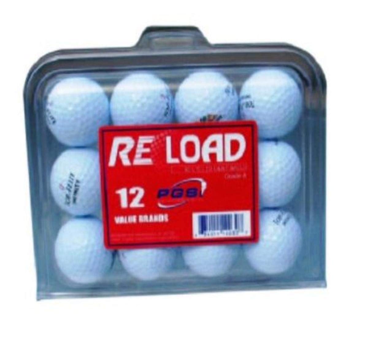 Value Novelty Mix Mint Quality Golf Ball (Pack of 12), White