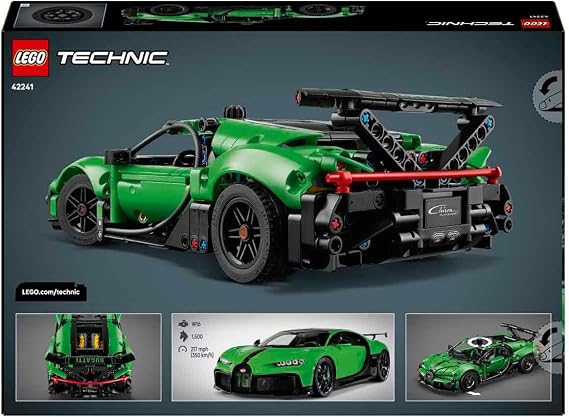 LEGO Technic Yeşil Bugatti Chiron Pur Sport Hiper Araba 42241-9 Yaş ve Üzeri Çocuklar İçin Yaratıcı Oyuncak Yapım Seti (771 Parça)
