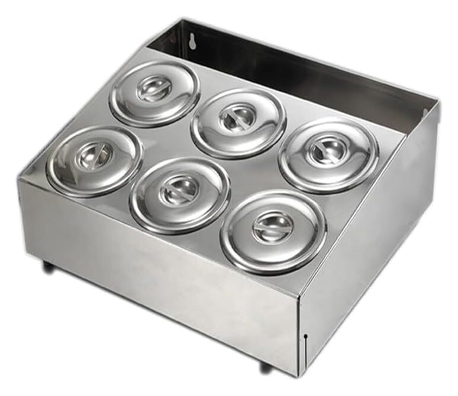HADECOLL Pizza Topping Station, Countertop Spice Rack And Condiment Organizer With Rear Storage Shelf,45x39.5x14cm