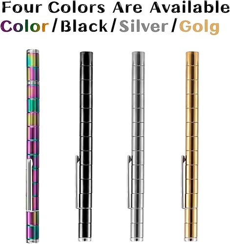Miniatura 6 de LARAH Black Fidget Pen Toy, Sensory Tool EDC Fidgeting Game for Adults, Cool Gadget Best for Stress and Anxiety Relief and Kill Time,Novelty Gifts