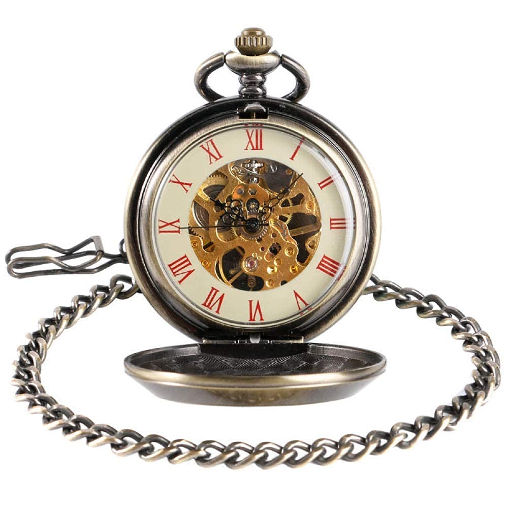 Reloj de bolsillo mecánico con insignia del comunismo vintage, el regalo retro perfecto