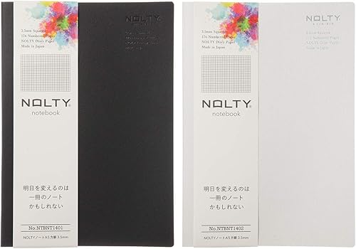 Miniatura 6 de Noritsu NOLTY NTBNT1401 - Cuaderno A5, cuadrícula, negro