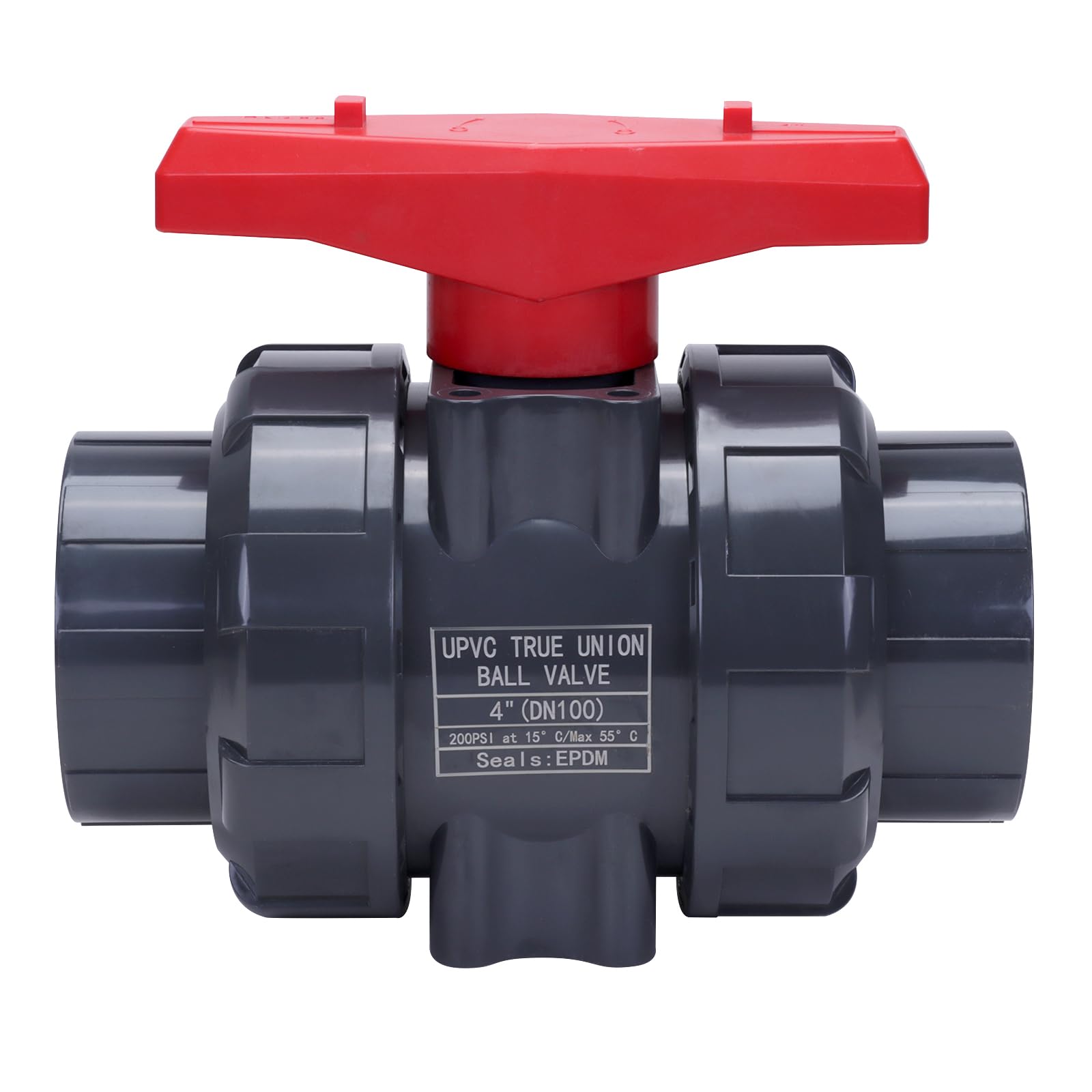 DERNORD PVC True Union Ball Valve 4 Inch Socket