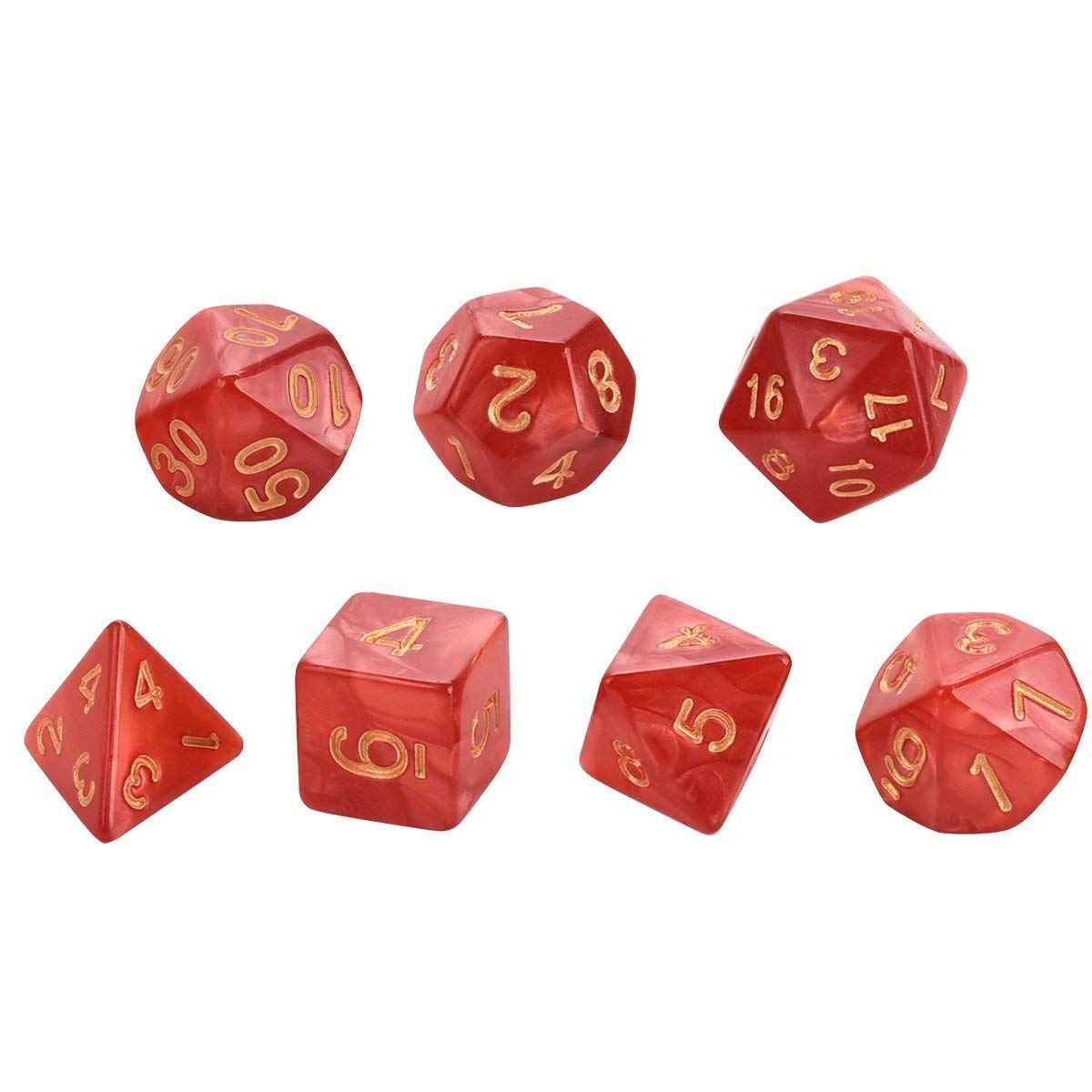 Polyedrische Würfel Set - 42-teiliges DND Dice Set Mit 6 Beuteln Für Rollenspiele
