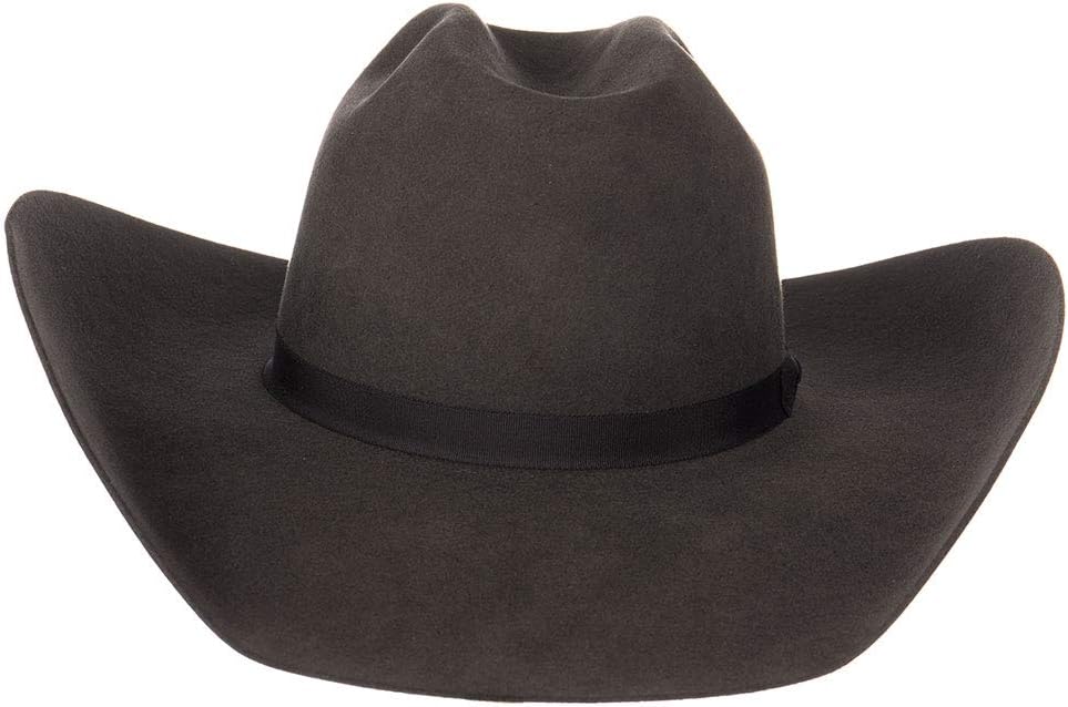 Mens RK480 RK 7X Blk Band 4 1/2` Brim Open Felt 71/8 Charcoal - Image 3