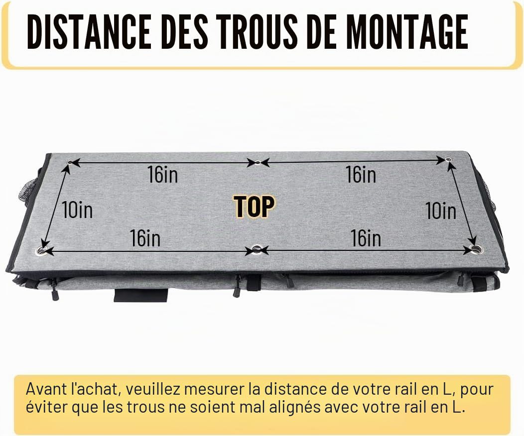 Armoire de rangement souple pour camping-car de 91,4 cm, organisateur pour camping-car compatible avec Mercedes-Benz Sprinter, compatible avec Ford Transit, compatible avec RAM Promaster