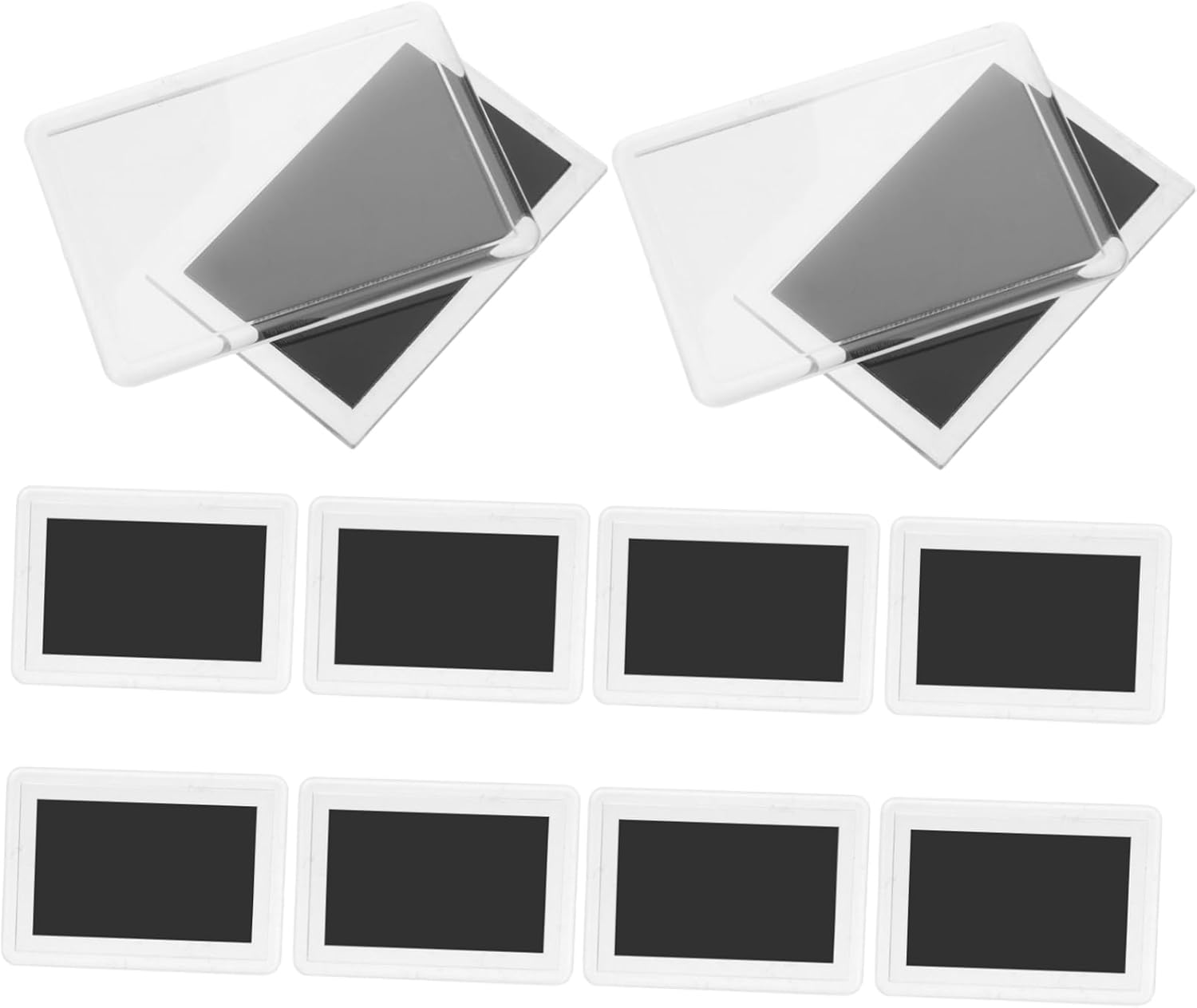 Garneck 50pcs Magnetic Picture Frames Magnets Magnetic Organizer Fridge Magnets for Photo Display Home Office Decor