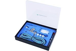TimberTech Airbrush Kit: Precision Airbrush for Professional Painting and Decorating