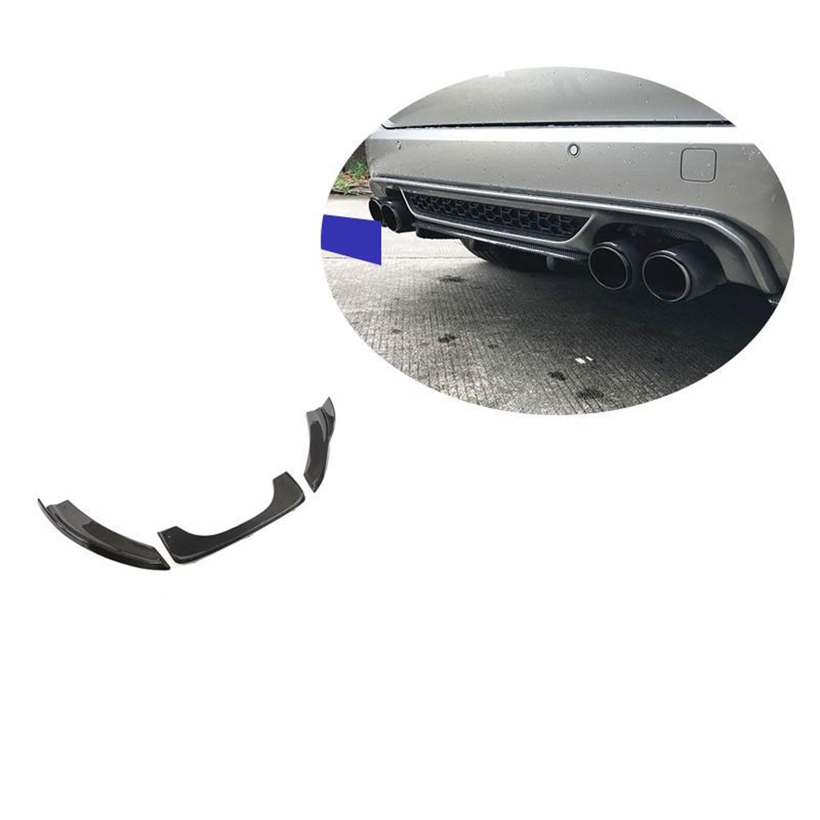 THetie Car Rear Bumper Diffuser Lip,Compatible with BMW X5M X6M,Automotive Exterior