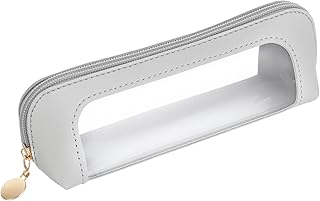 Bolsa de maquillaje transparente de doble car...