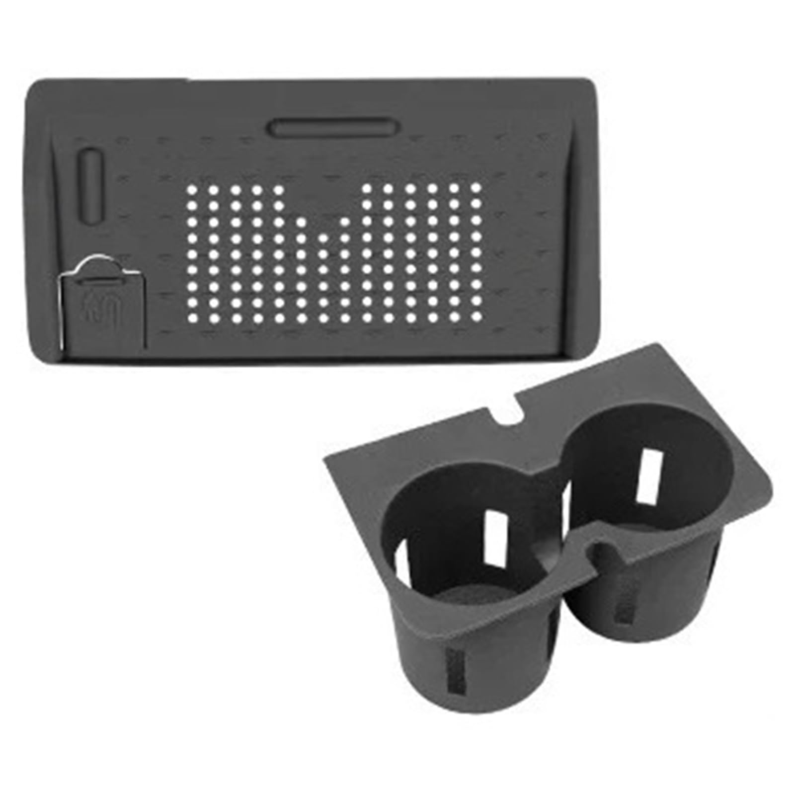 Do Centralnego Sterowania Kubkiem Wodę TANK 500 Pyłoszczelna Podkładka Bezprzewodowa, Silikonowa Ochrona Podłokietnika Pokrowiec(Black 2 pcs)