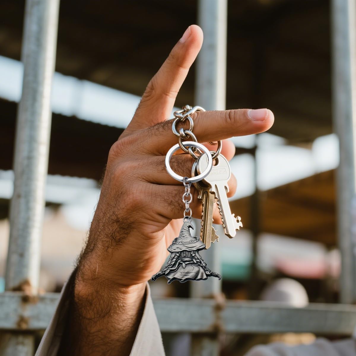 MEETCUTE Elden キーチェーン クールなエルデン キーリング 男女兼用 ゲーマーやファンのためのコスプレアクセサリー -