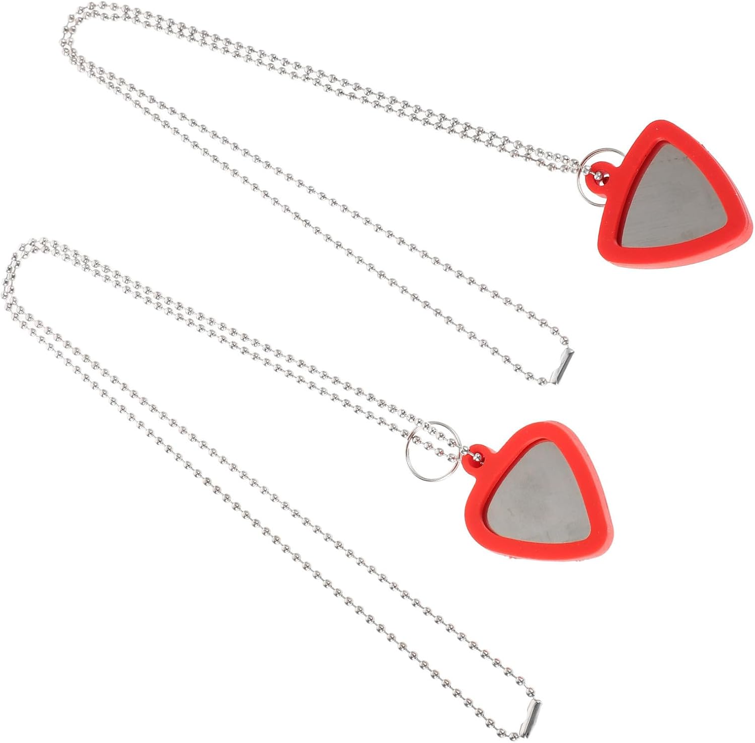 Outanaya Silicone Guitar Pick Holder Necklace Comfortable Daily Wear Design with Metal Chain Unique Stylish Accessory Compact Bass Pick Sleeve Protector for Guitarists and Music Lovers