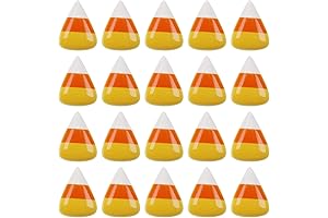 Penta Angel 20Pcs Mini Resin Candy Corn Flatback Embellishments for Fall Halloween Christmas DIY Crafts