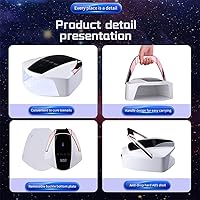 Vista 7 de Lámpara de uñas LED UV, luz UV recargable inalámbrica para esmalte de uñas de gel, luz secadora de uñas portátil de 96 W, gel de secado rápido x