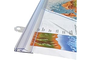 Poster Rail | 48 Inch Wall Mounted Hanger Rail for Posters, Prints,...