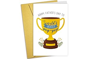 Nchigedy Happy Father's Day Card for Grandfather Pop-pop