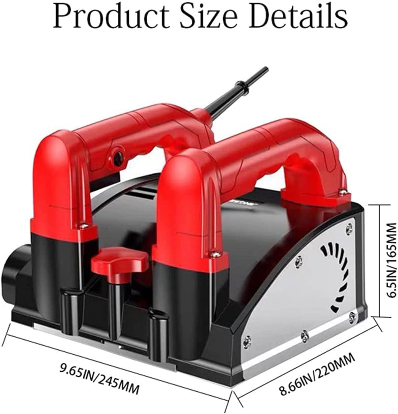 1180W Electric Wall Planer, High Power Motor, No Dead Angle Shovel Wall Dust-Free Shovel Wall Machine Putty Grinding Polishing Refurbished Tools