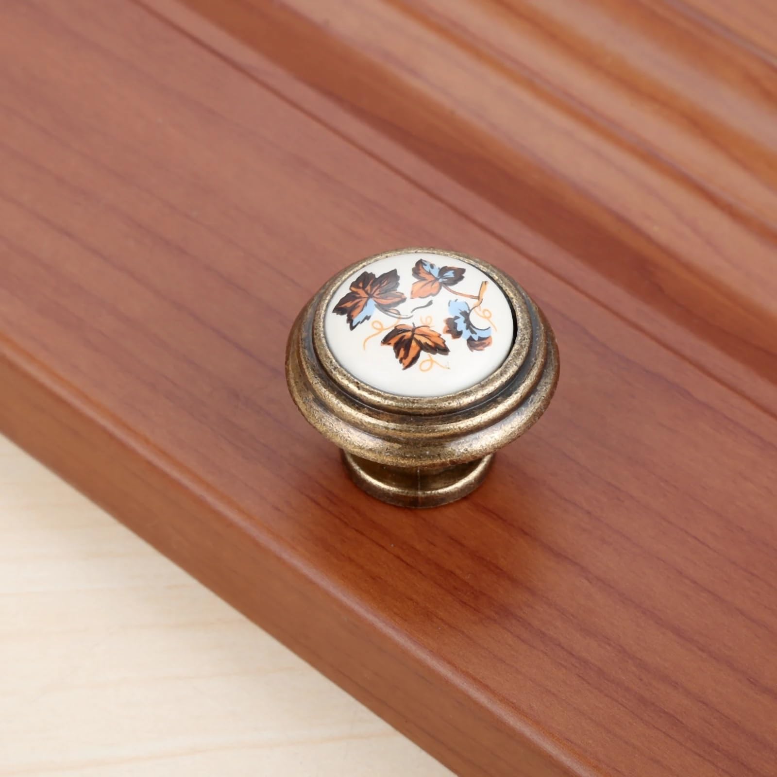 Poignées de meubles en céramique haut de gamme pour armoire et commode