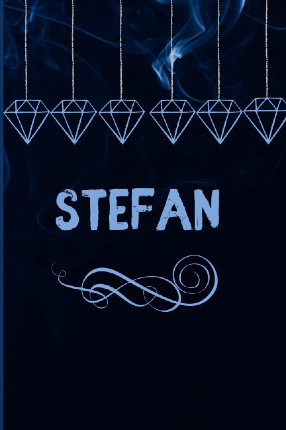 Stefan Name Personalized Elevation Journal Skull and Diamonds 6X9 120 Pages