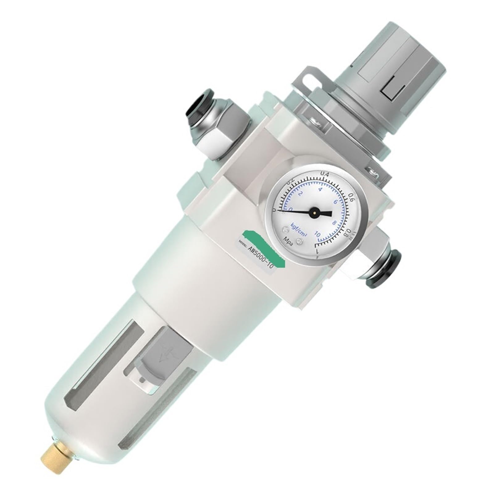 Regulador de presión de aire AW4000 04 con filtro separador de aceite y agua 3