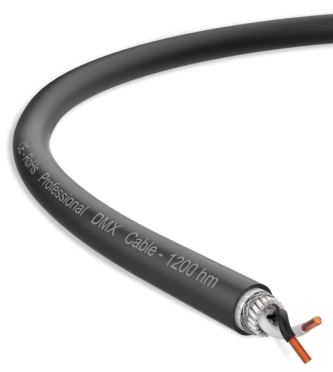 Audibax Pro BPD100 Black Bobina Cable DMX 100 Metros
