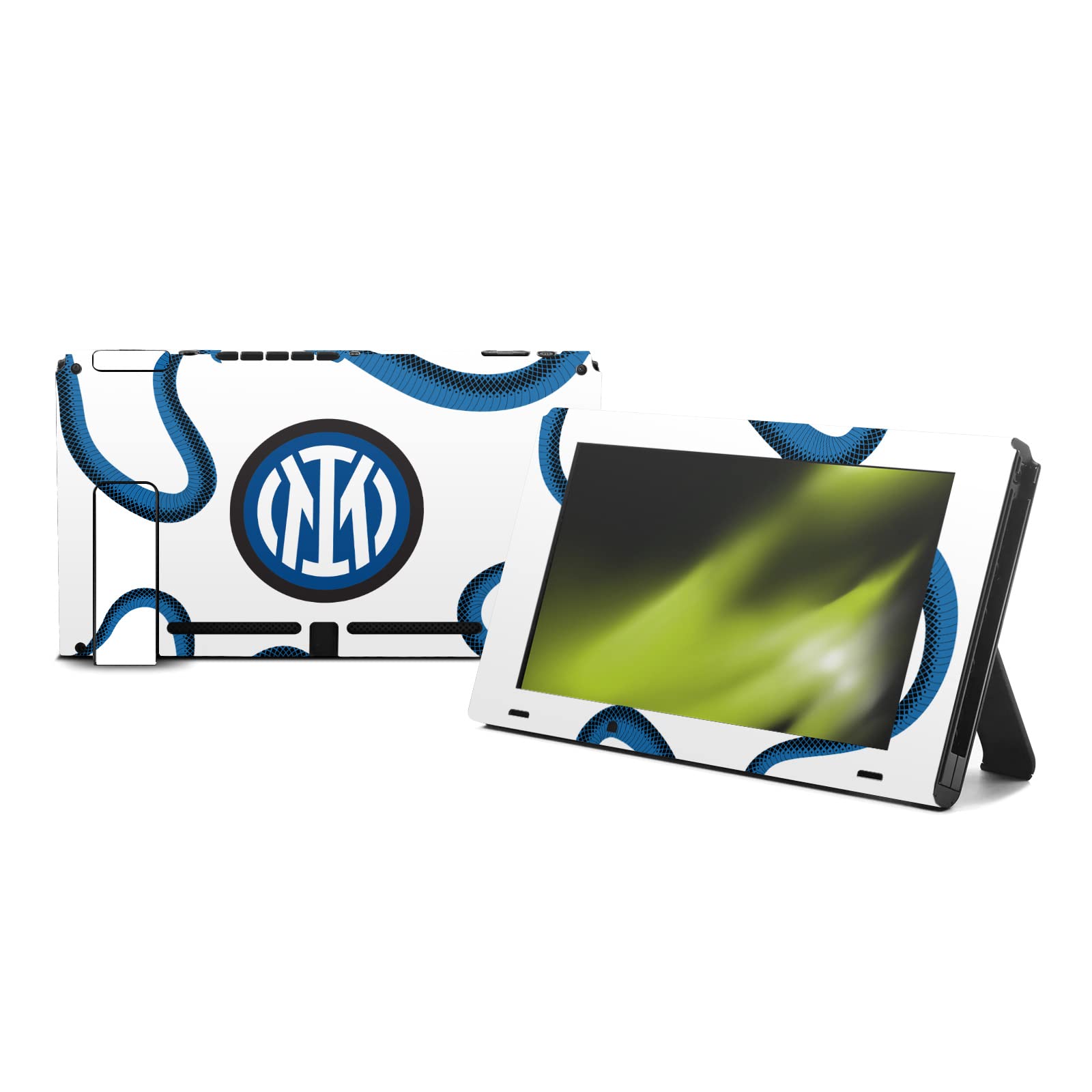 Head Case Designs Licenza Ufficiale Inter Milan Away 2021/22 Kit Crest Vinile Sticker Gaming Pelle Adesivo Compatibile con Nintendo Switch Console & Dock & Joy-con Controller Bundle