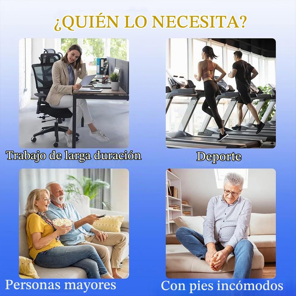 EMS masajeador de pies, masajeador de pies eléctrico portátil con 9 programas de masaje 30 niveles de intensidad, para la circulación sanguínea alivio del dolor muscular, EMS pie ma