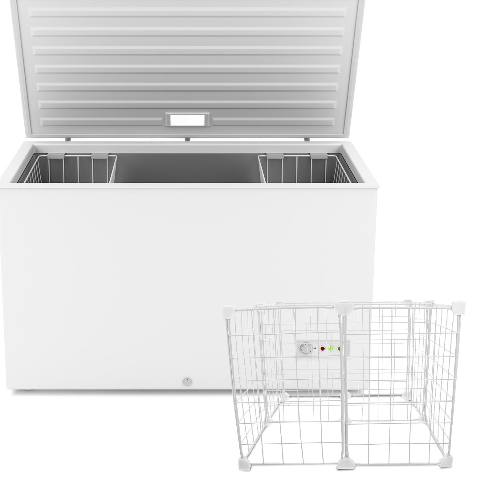 Separatore per Congelatore in Ferro Resistente al Freddo Organizer Rete per Frigorifero e Freezer Cestino Metallico per Conservazione Classificata di Frutti di Mare Organizer