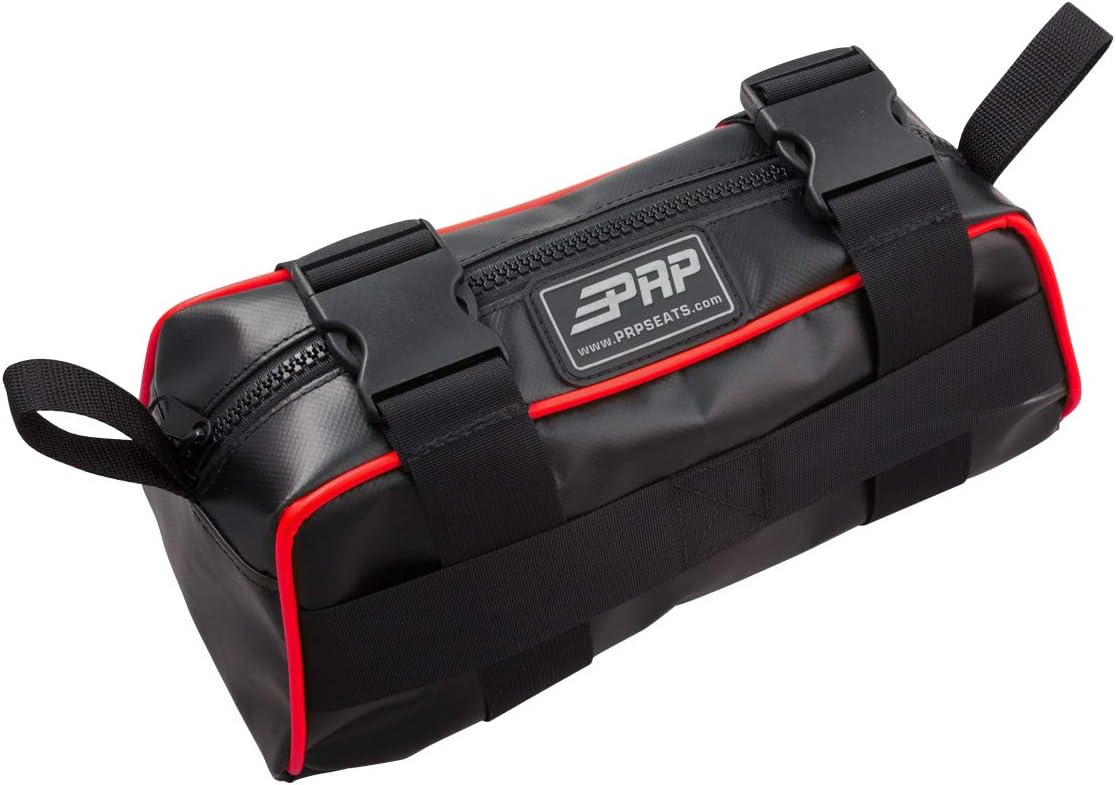 PRP Seats E10-I Baja Bag Black with Blue Piping Vinyl Coated Nylon