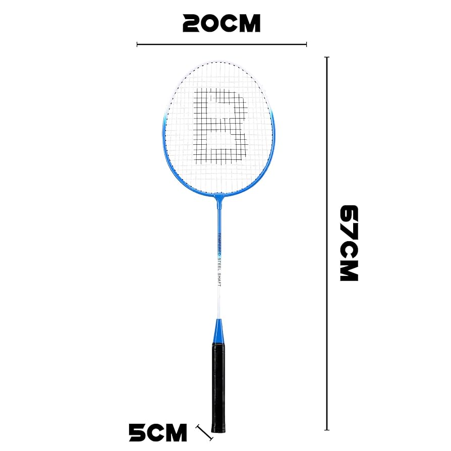 Badminton Set U2013 4 Rackets, Net, Shuttlecocks & Bag For Outdoor Play U2013 FK Sports