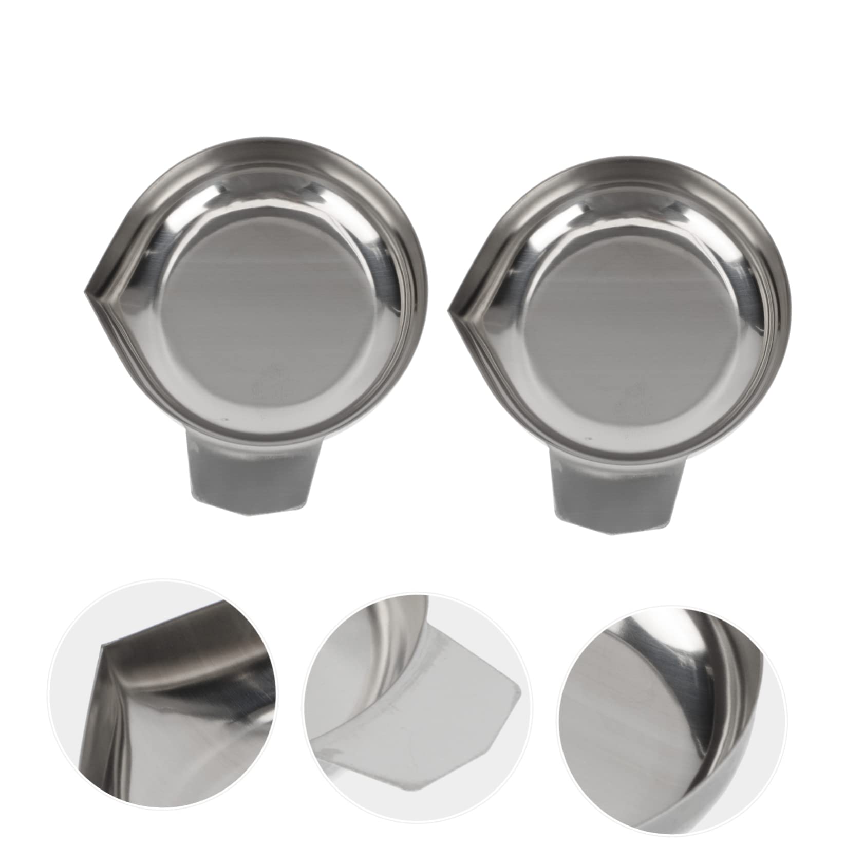 Produktbild von Tofficu 4x Edelstahl-Waagschalen – 7,5x6,5x1,5 Cm, Für Küchen- & Laborwaagen, Korrosionsbeständig