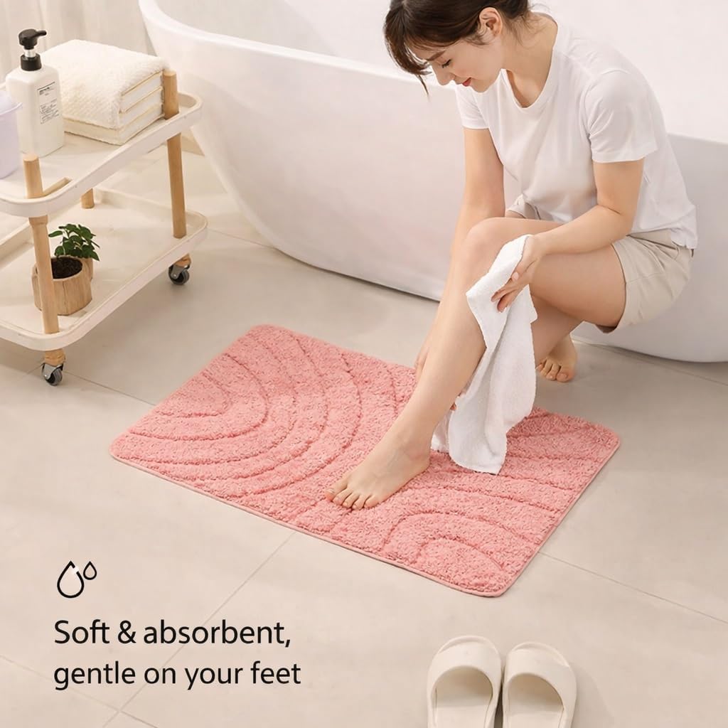 Soft and Plush Bathmats Set for Bathroom Includes Toilet Mats and Rugs for A Cozy and Comfortable