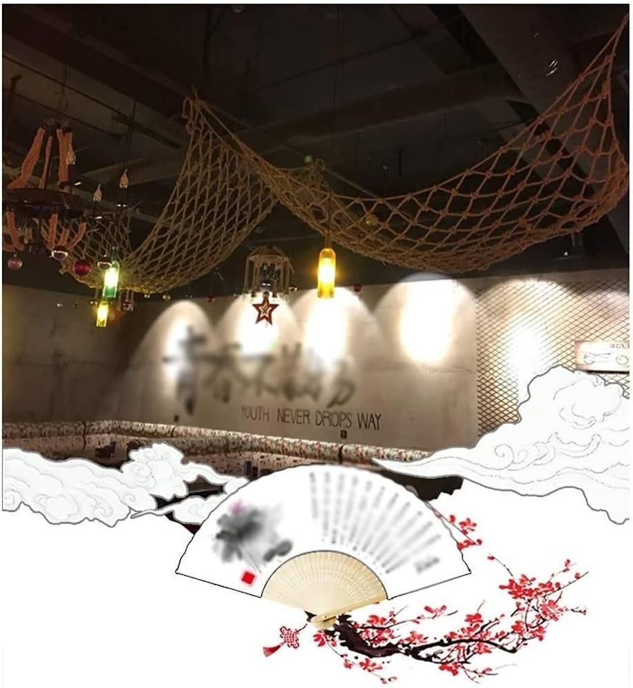 Child Climbing Net Safety Net, Balcony Protective Net Shatterproof Net Decoration, Anti-cat Net Garden Hammock Swing Safety Net, Weaving Net Child Protective Net Rope Netting