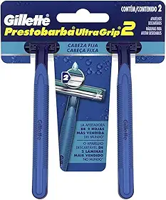Aparelho de Barbear Descartável Gillette Prestobarba UltraGrip2 - 2 Unidades