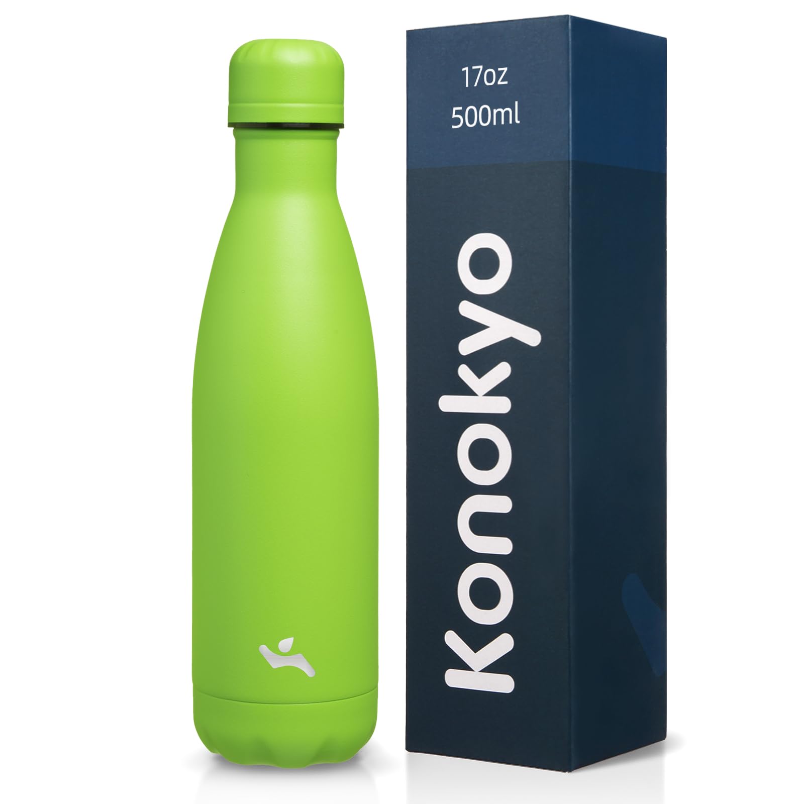 Konokyo 22 oz Insulated Stainless Steel Water Bottle with Straw Lid
