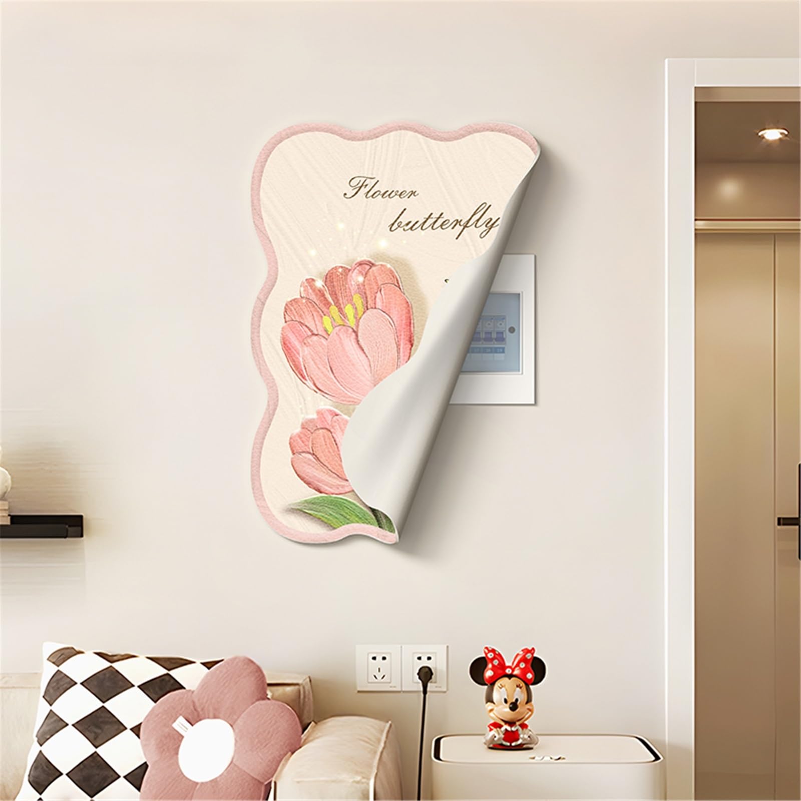 Magnetic Breaker Box Cover Decorative – 70x50cm, Leather Landscape Art Panel For Electrical Panel, Modern Fuse Box Cover