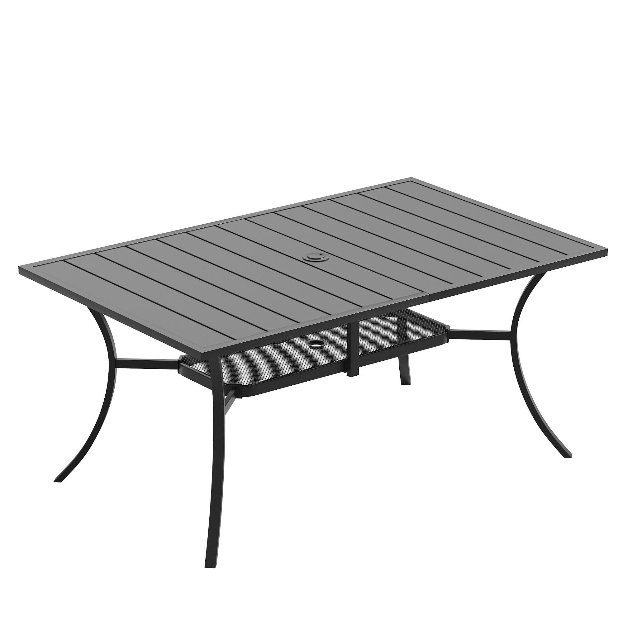 VICLLAX Metal Outdoor Dining Table