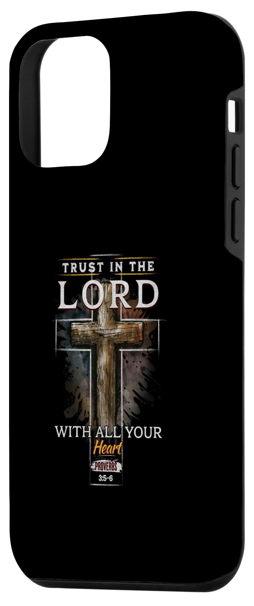 iPhone 12 mini Bible Verse Trust The Lord Proverbs 3: 5-6 Case - Image 2