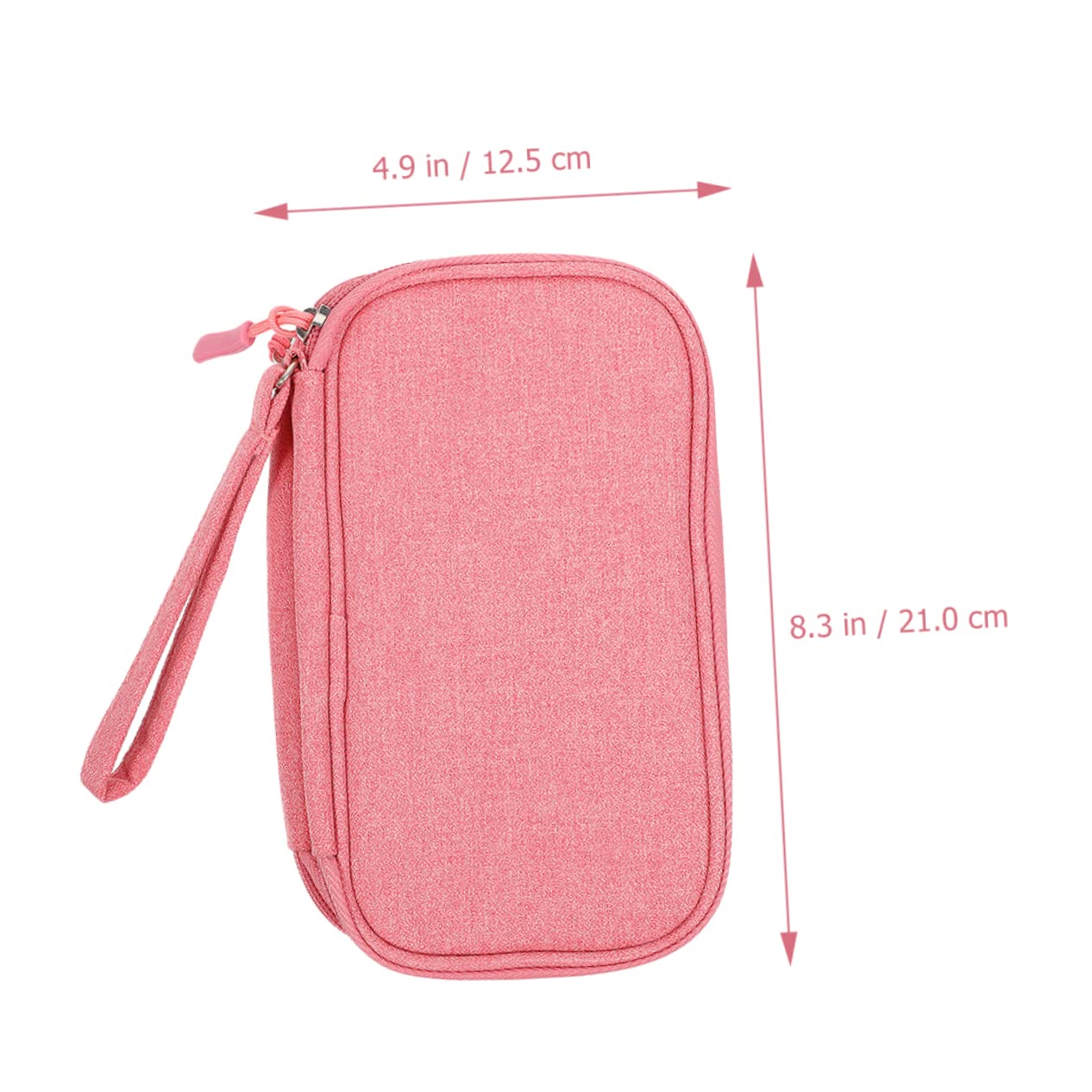 HOMSFOU 2piezas Bolsa Organizadora De Cables para Electrónica Estuche De Viaje y Resistente Soporta Doble Disco Duro Diseño Portátil Asa Almacenamiento para Accesorios De Carga y Datos