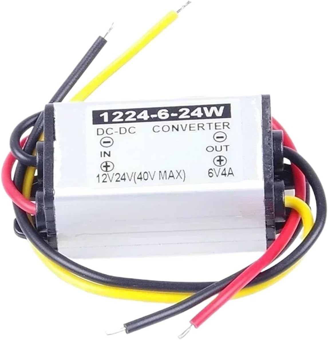 9V 12V 24V 36V to 6V 4A-10A DC-DC Buck Power Converter Step Down Power Supply 12V 24V to 6V 12 Volt to 6 Volt(12V24V to 6V 4A)