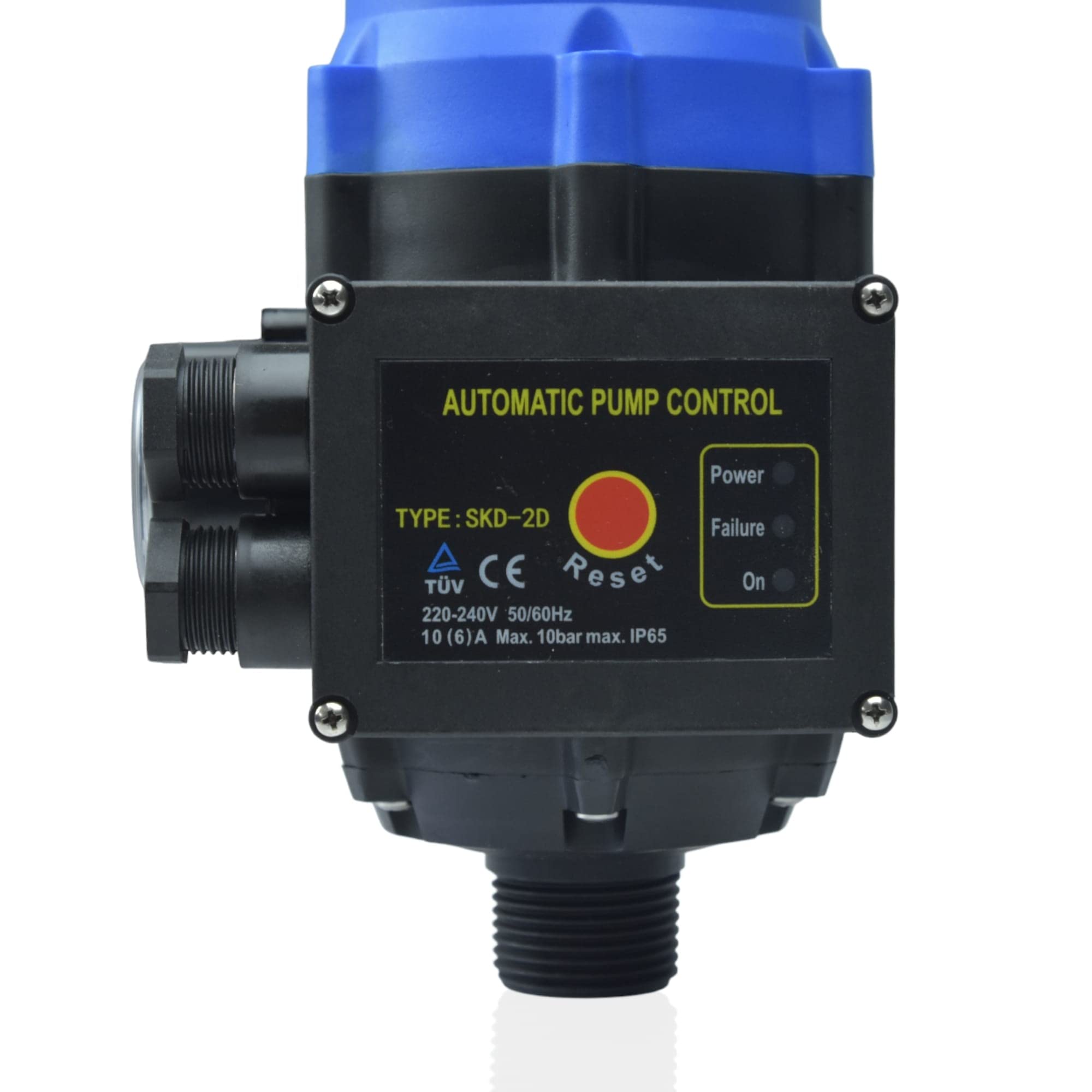 Pressostato SKD-2D 230V monofase per pompa autoclave domestica presscontrol pompa fontana press control manometro Blu E Nero