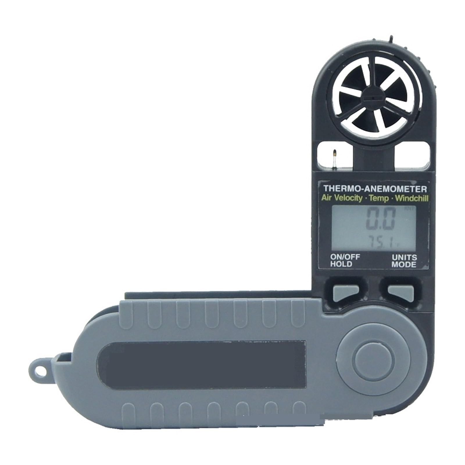 Anemómetro Digital Impermeable IP65 - Medidor de Velocidad del Viento y Temperatura para Uso Profesional Aventura al Aire Libre