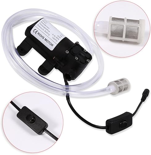 Miniatura 4 de Kit de lavadora eléctrica, 12 V, 80 W, bomba portátil de alta presión para lavadora de automóvil, bomba de lavado rápido de auto de 130 PSI para