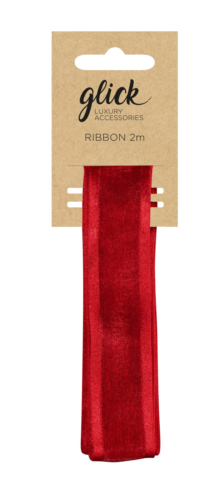 Glick Red Satin Edge Ribbon, Satin Edge Ribbon For Gift Wrapping, Arts And Crafts, Birthday, Valentine, Christmas And Other Celebrations
