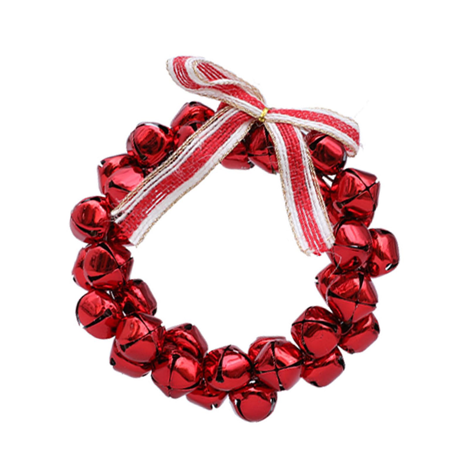 Tsophreniq Red 1 Metal Christmas Bells Hanging Ornament 12Cm For Tree Mantels Door Wreath Holiday Decor Holiday Door Hanging Bells