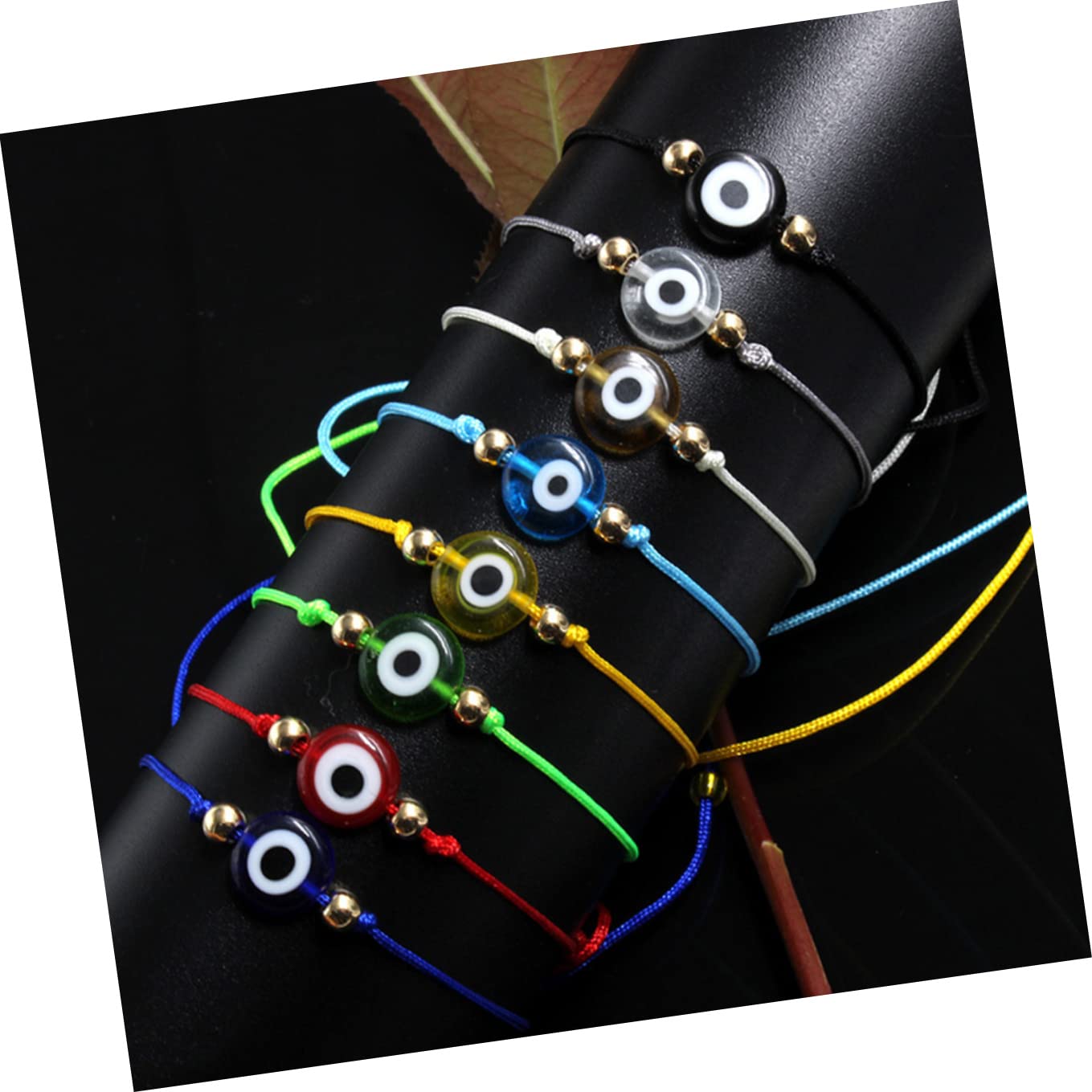 Beaupretty 48piezas Pulsera Trenzada Ajustable Amuleto De Ojo Turco Para Mujeres Niñas y Niño Niña Para Eventos y Protección