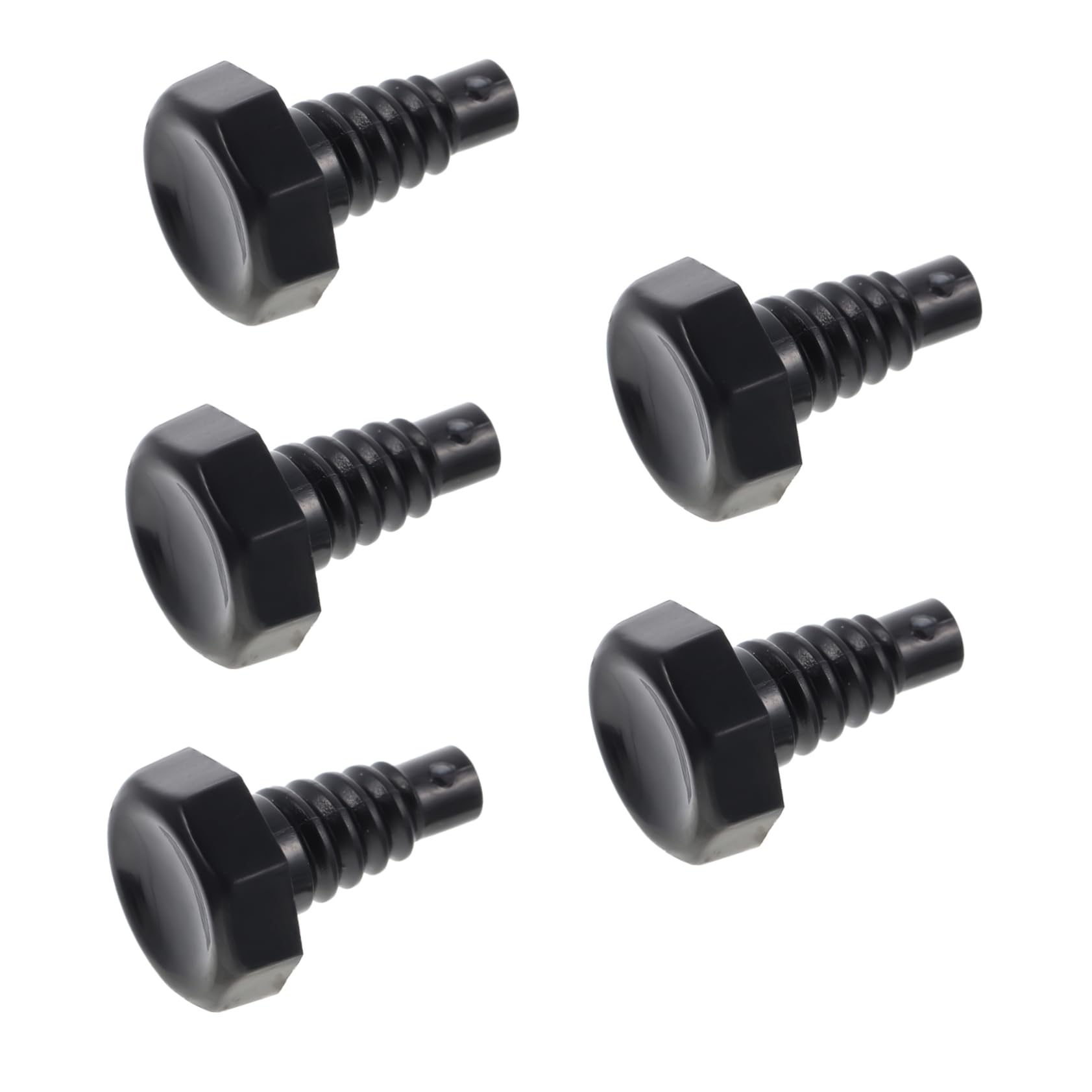 KOMBIUDA Billiard Cue Tail Cover 5pcs Plastic Billiard Cue Boom Device Cue Bottom Protection Hat Snooker Cue Accessories Cue Bottom for Cue