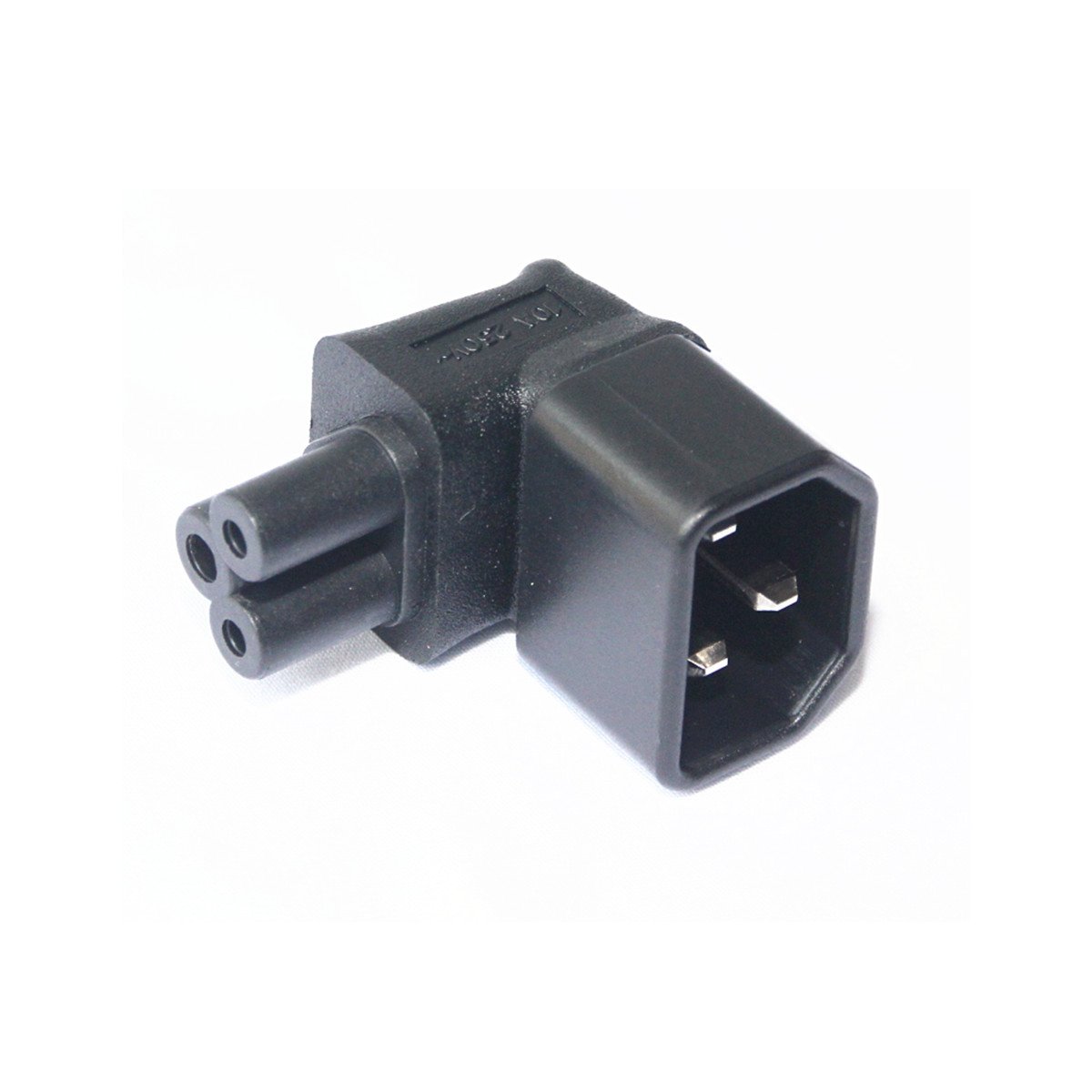 Dshot IEC 60320 C5 Plug receptacle to IEC 60320 C14 angle power Adapter